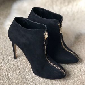 Zara high heel booties with zipper